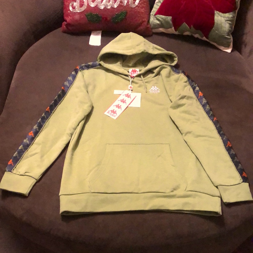 NWT Women’s Kappa Hoody. Green/navy/orange. Size XL.